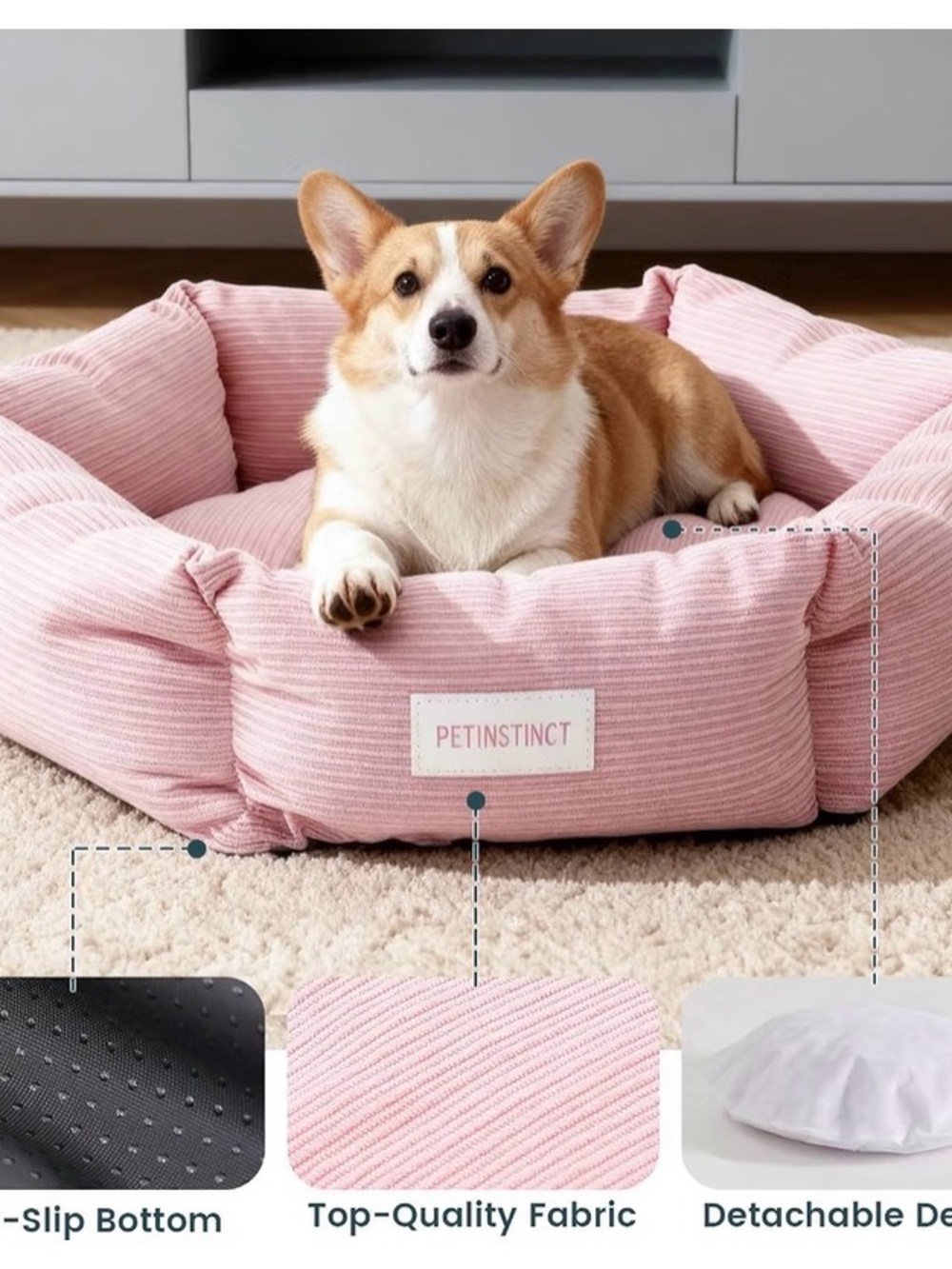 29.5” x 29.5” Large Ped Bed
